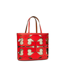 Women Cutout Logo Small Tote - Cherry Apple