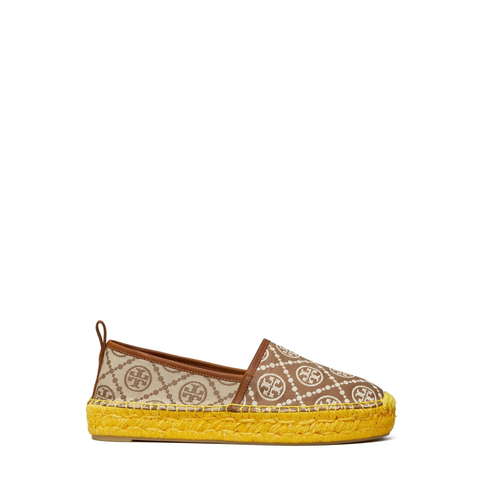 Women T Monogram Platform Espadrille - Inverse Hazel  / Hazel