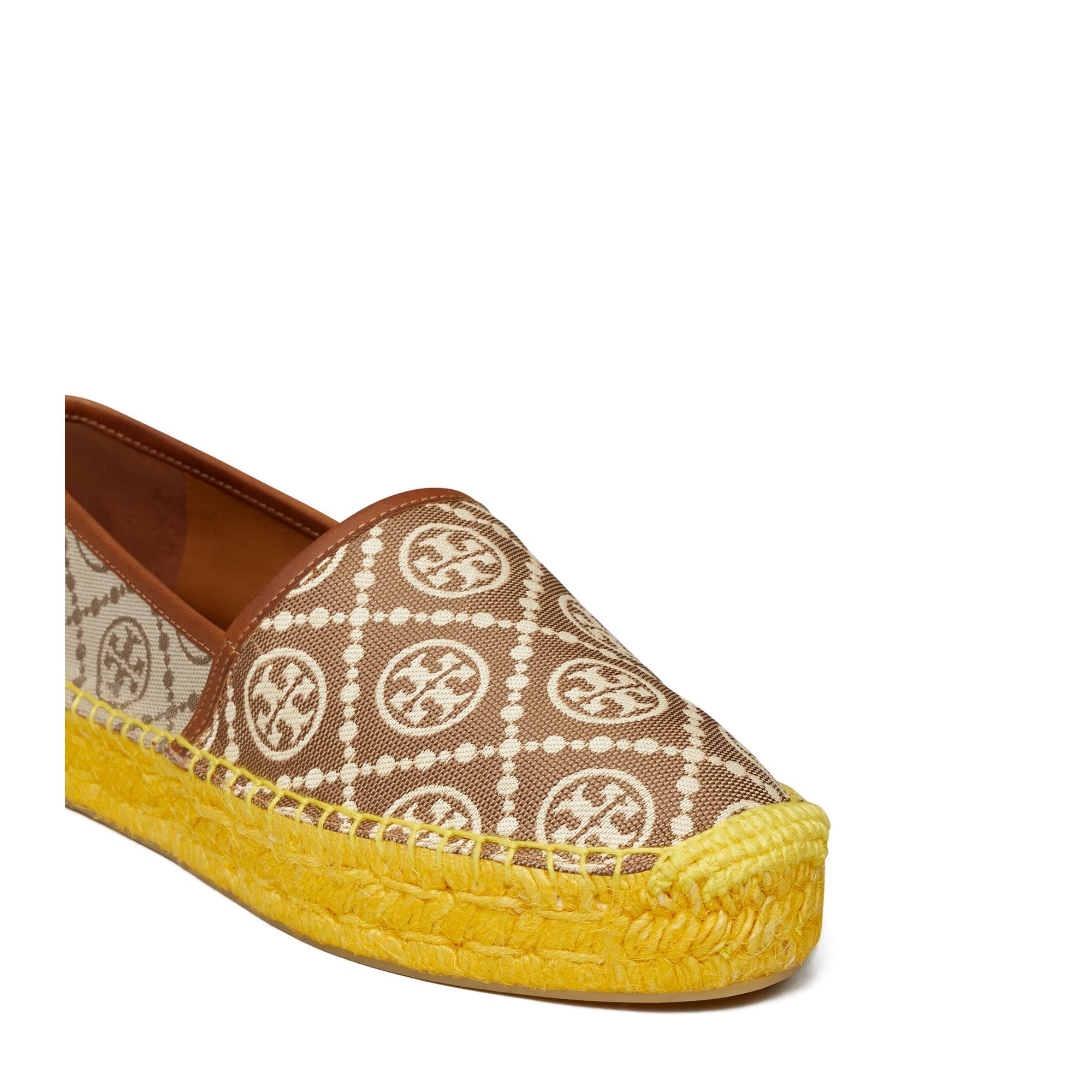Women T Monogram Platform Espadrille - Inverse Hazel  / Hazel