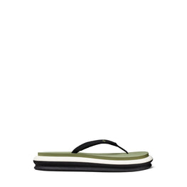 Women Layered Flip Flop - Perfect Black / Daphne / New Ivory