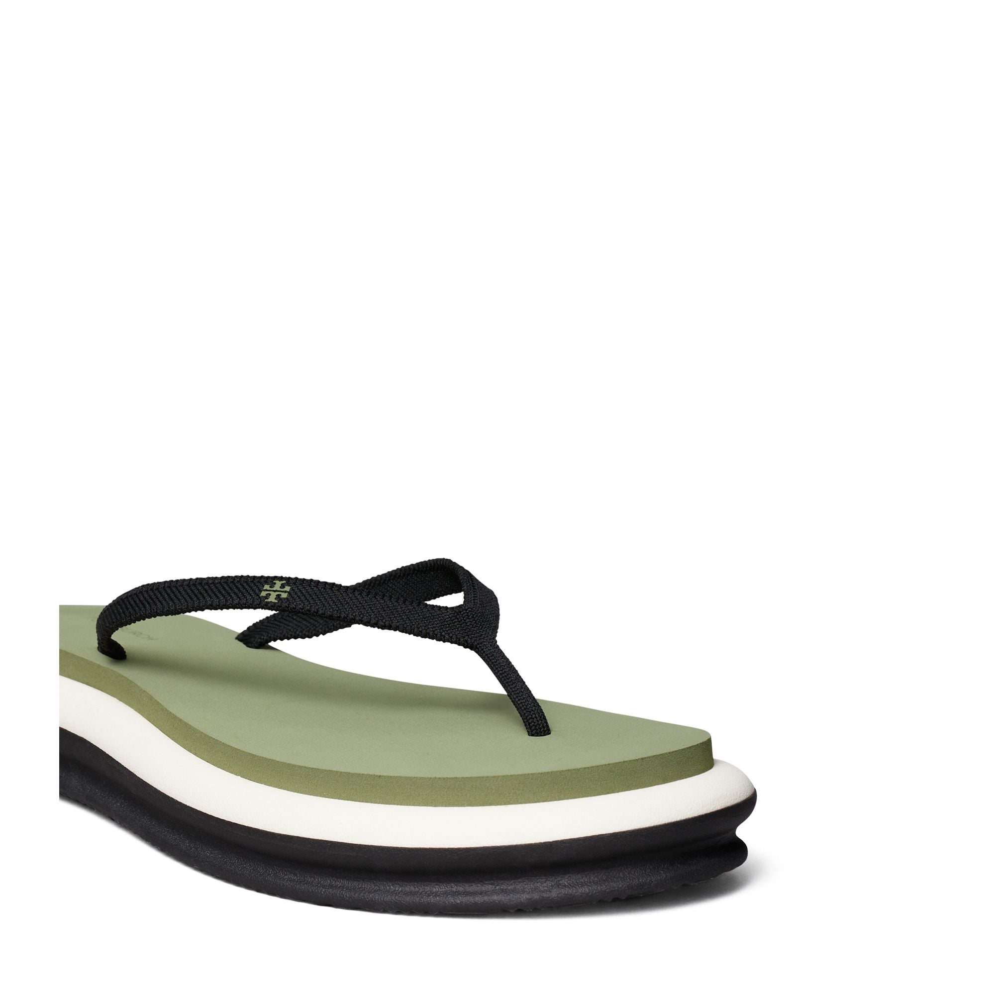 Women Layered Flip Flop - Perfect Black / Daphne / New Ivory