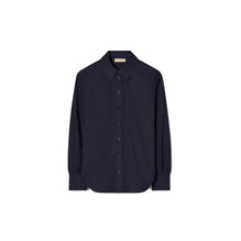 Women Cotton Poplin Shirt - Medium Navy