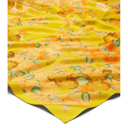 Women Kira Blossom Double Sided Silk Square - Yellow