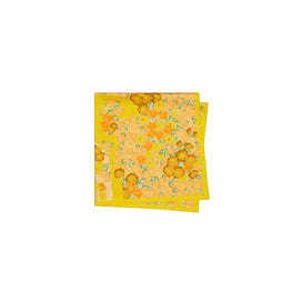 Women Kira Blossom Double Sided Silk Square - Yellow
