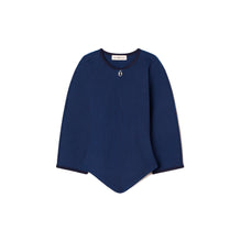 Women Plaited-Rib Quarter Zip - Tory Navy / Bright Sea