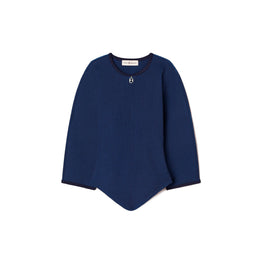 Women Plaited-Rib Quarter Zip - Tory Navy / Bright Sea
