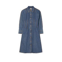 Women Denim Shirtdress - Medium Wash