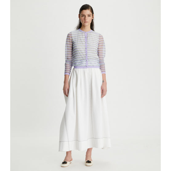 Women Shimmer Cardigan - Lilac Shimmer