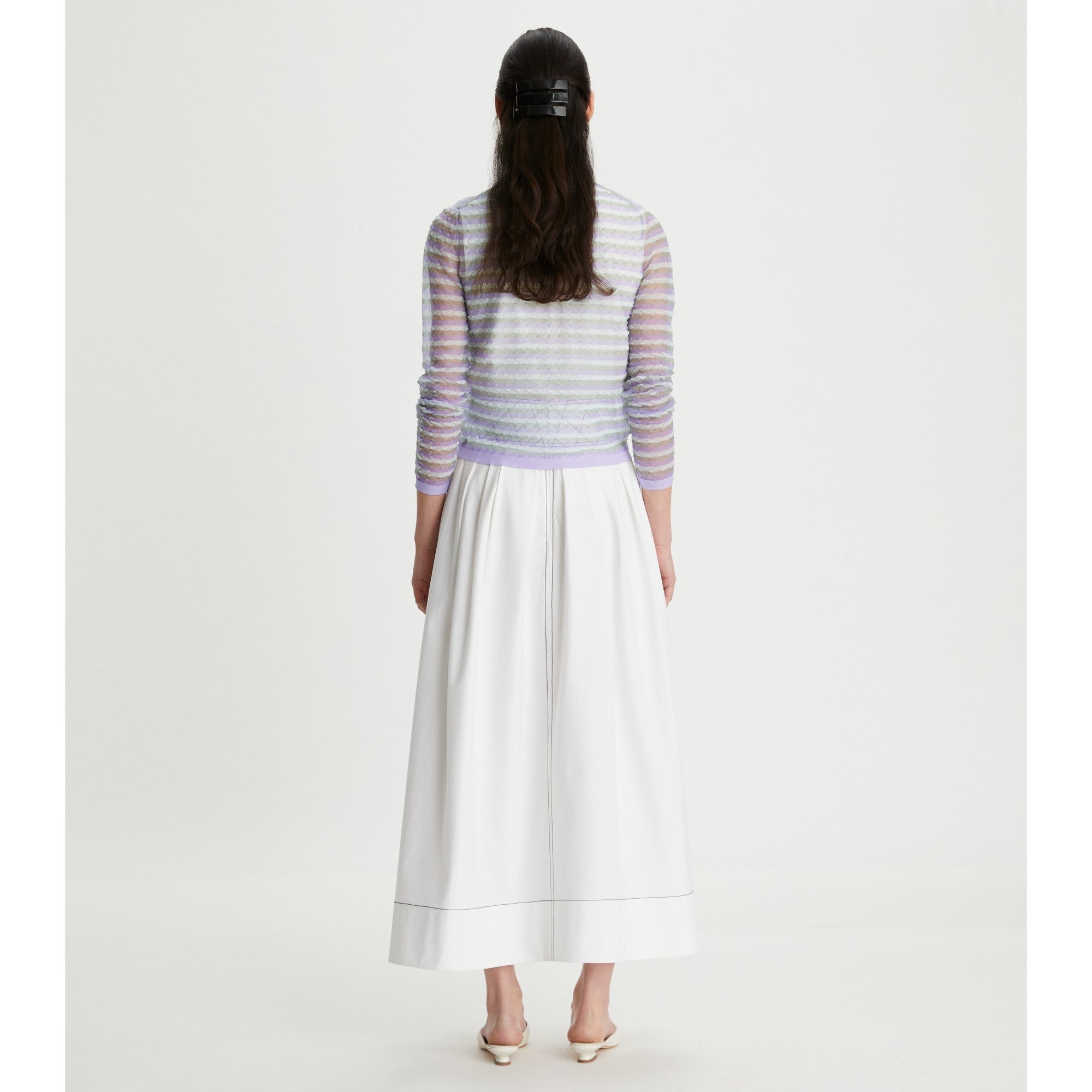 Women Shimmer Cardigan - Lilac Shimmer