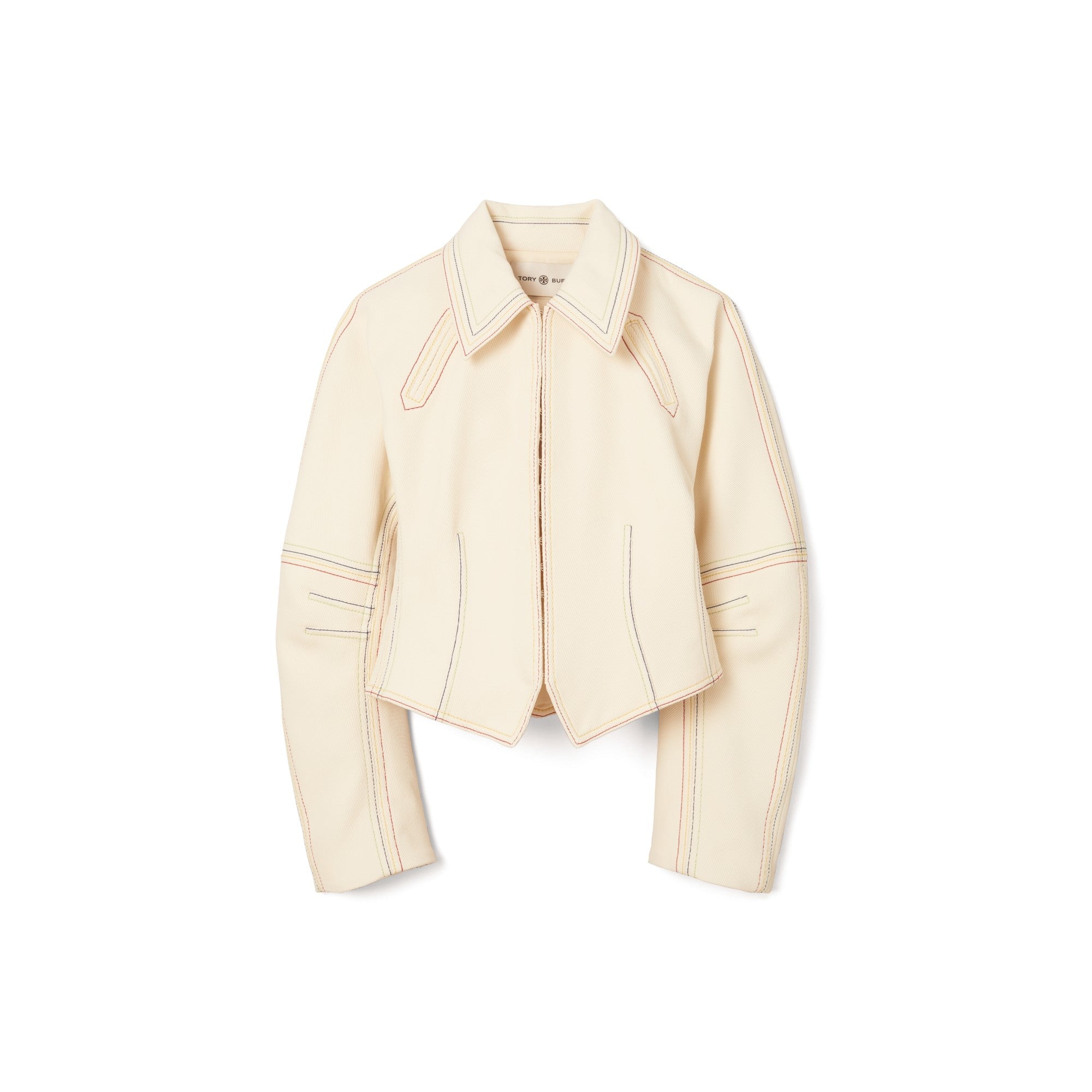 Women Cotton Twill Jacket - French Cream
