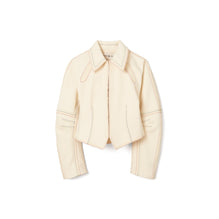 Women Cotton Twill Jacket - French Cream