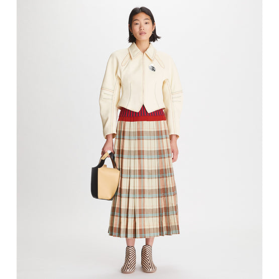 Women Cotton Twill Jacket - French Cream