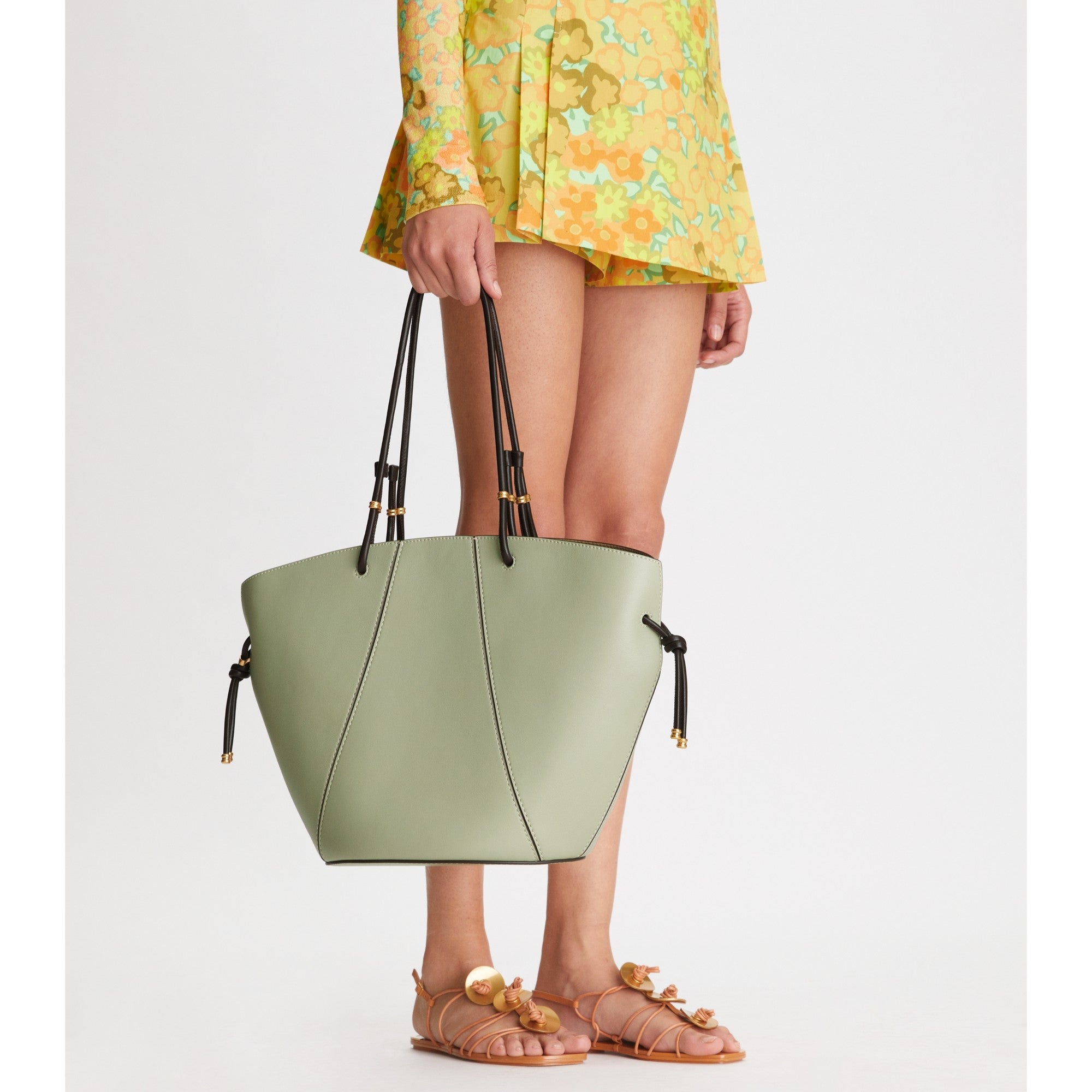 Women Spaghetti Strap Tote - Pine Frost