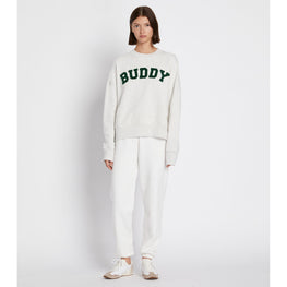 Women French Terry Buddy Crew - Light Grey Heather