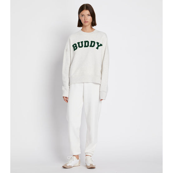 Women French Terry Buddy Crew - Light Grey Heather