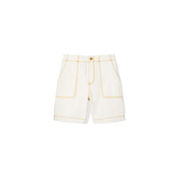 Women Denim Short - White Wash