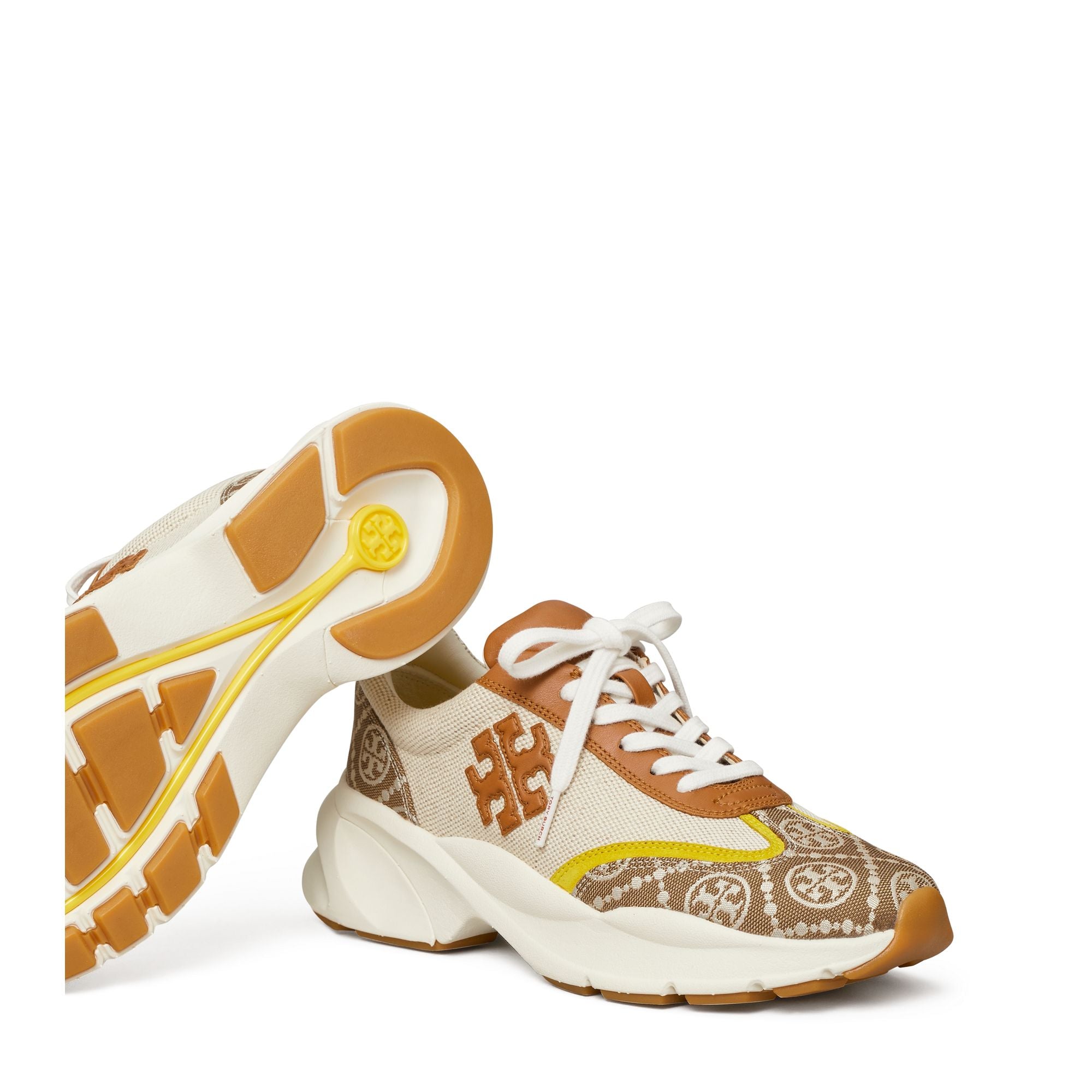 Women T Monogram Good Luck Trainer - Natural / Inverse Hazel T-Monogram / Tan