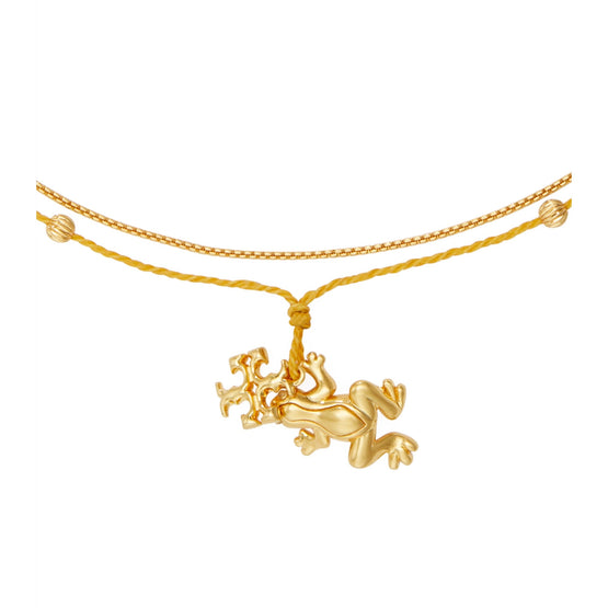 Women Kira Pearl Pendant Necklace - Rolled Brass / Goldfinch