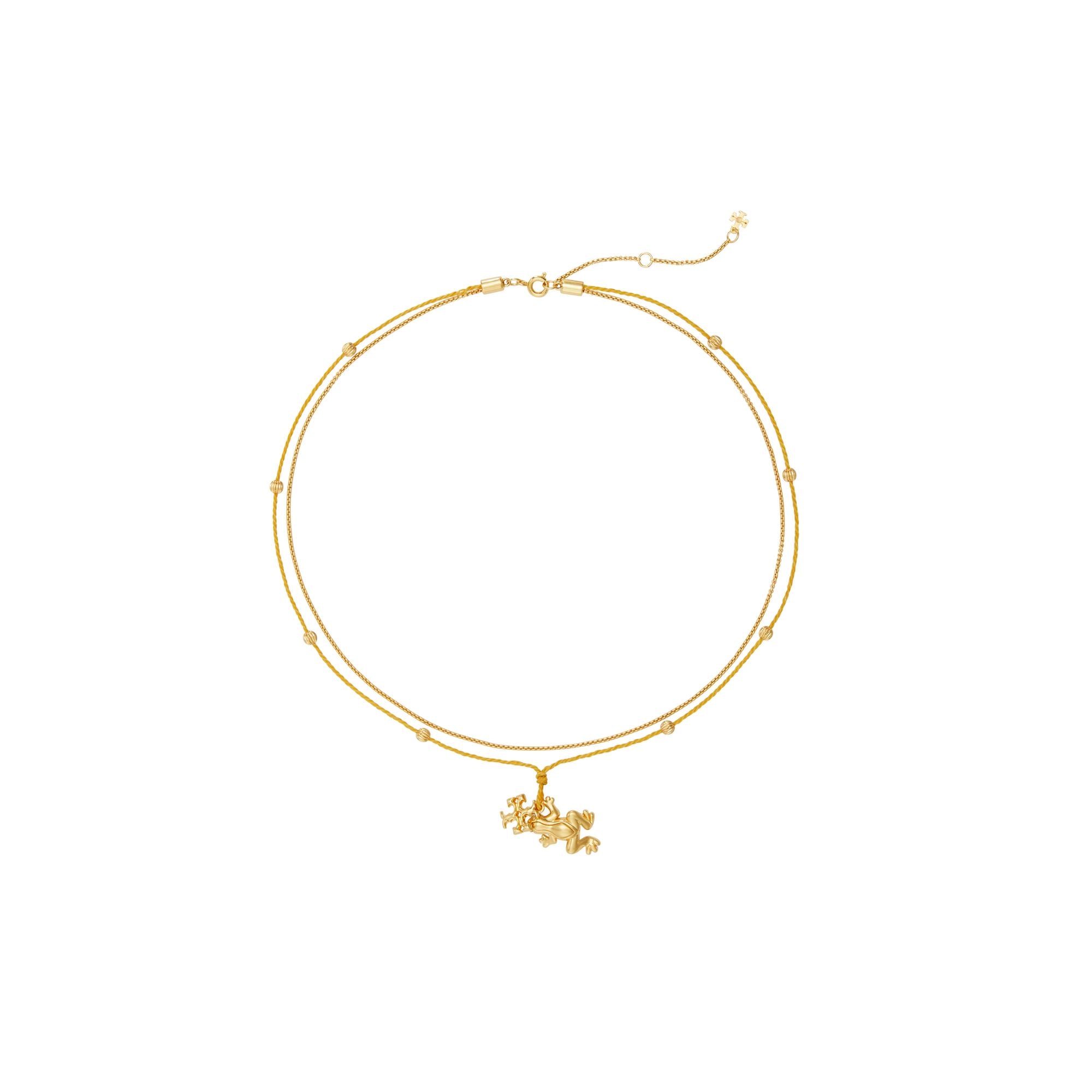 Women Kira Pearl Pendant Necklace - Rolled Brass / Goldfinch