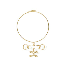 Women Twisted Collar Necklace - Tory Gold