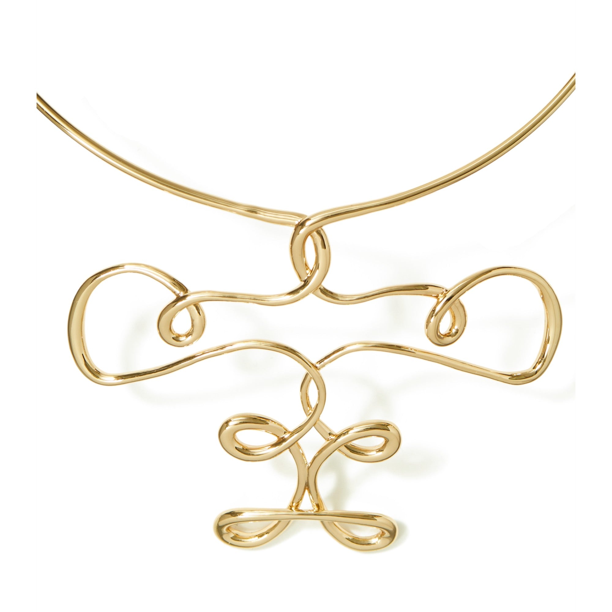 Women Twisted Collar Necklace - Tory Gold