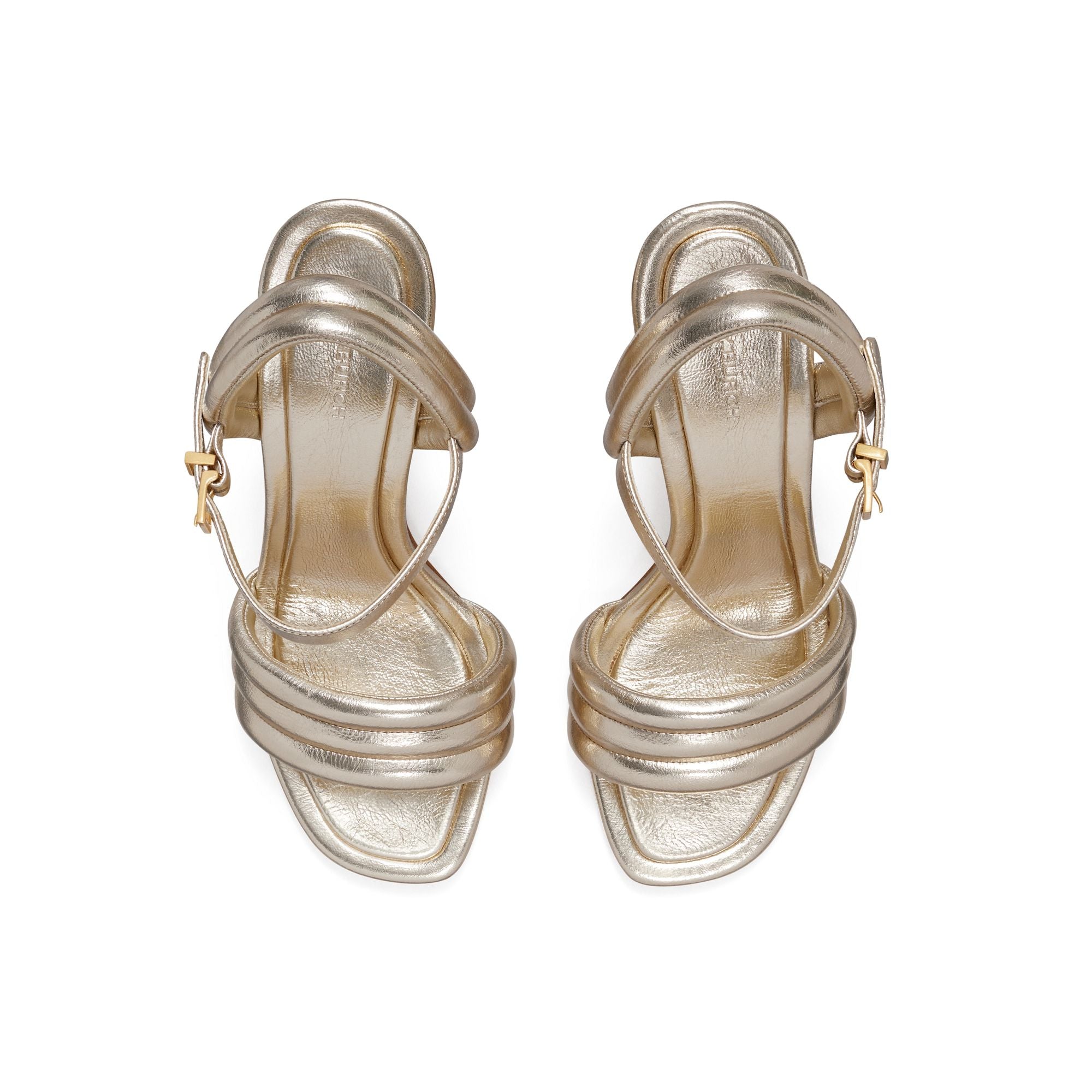 Women Puffed Up Sandal 100Mm - Spark Gold