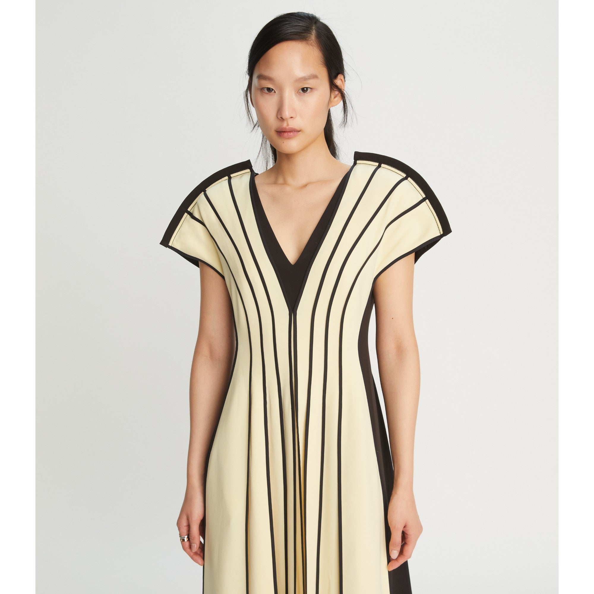 Women Crepe Gown - Vanilla Custard