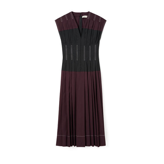 Women Cotton Poplin Claire Mccardell Dress - Evening Plum
