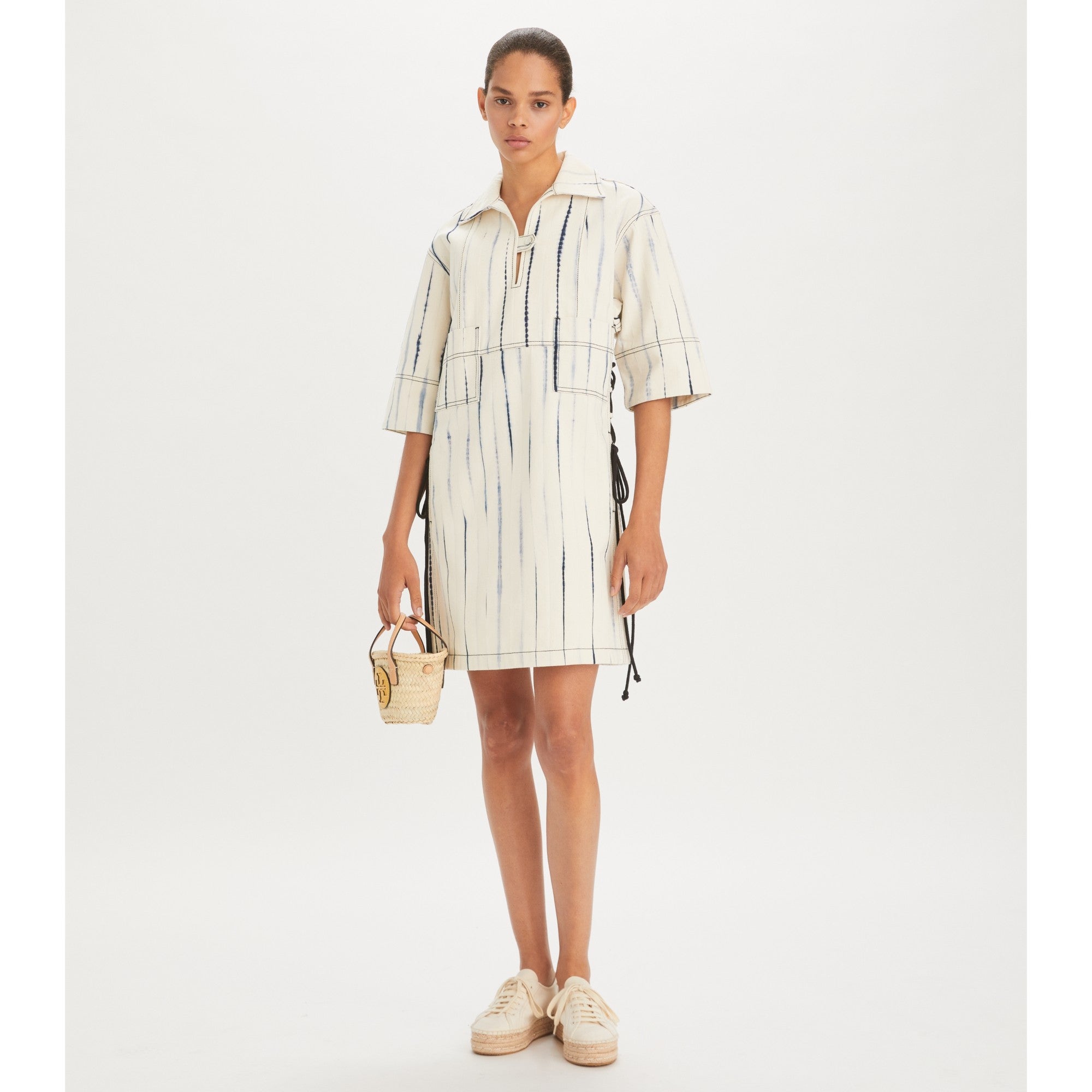 Women Wavelength Denim Shirtdress - Multi