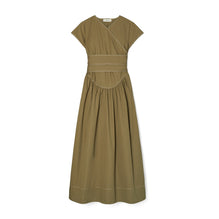 Women Poplin Wrap Dress - Rich Earth