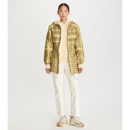 Women Ditsy Floral Poplin Anorak - Ivory