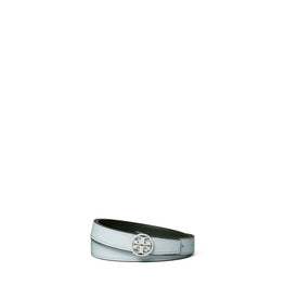 Women 1" Miller Reversible Belt - Summit / Basil / Silver