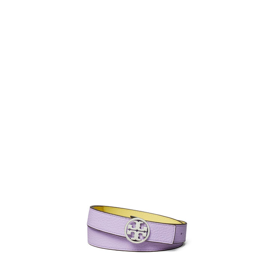 Women 1" Miller Reversible Belt - Lavender / Vintage Lemon / Silver