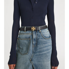 Women 1" Eleanor Belt - Black / Gold