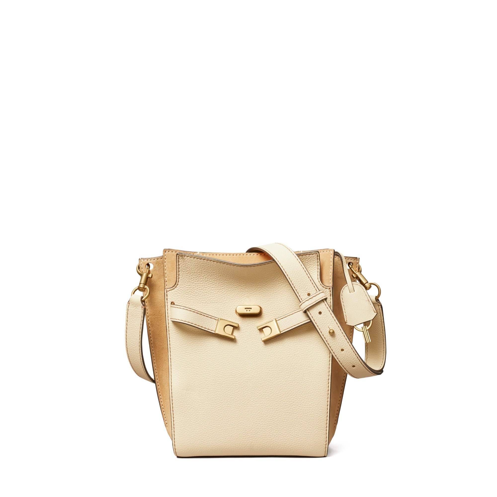 Women Lee Radziwill Pebbled Bucket Bag - New Moon
