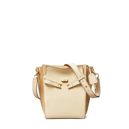 Women Lee Radziwill Pebbled Bucket Bag - New Moon