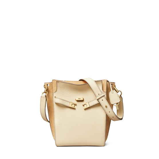 Women Lee Radziwill Pebbled Bucket Bag - New Moon