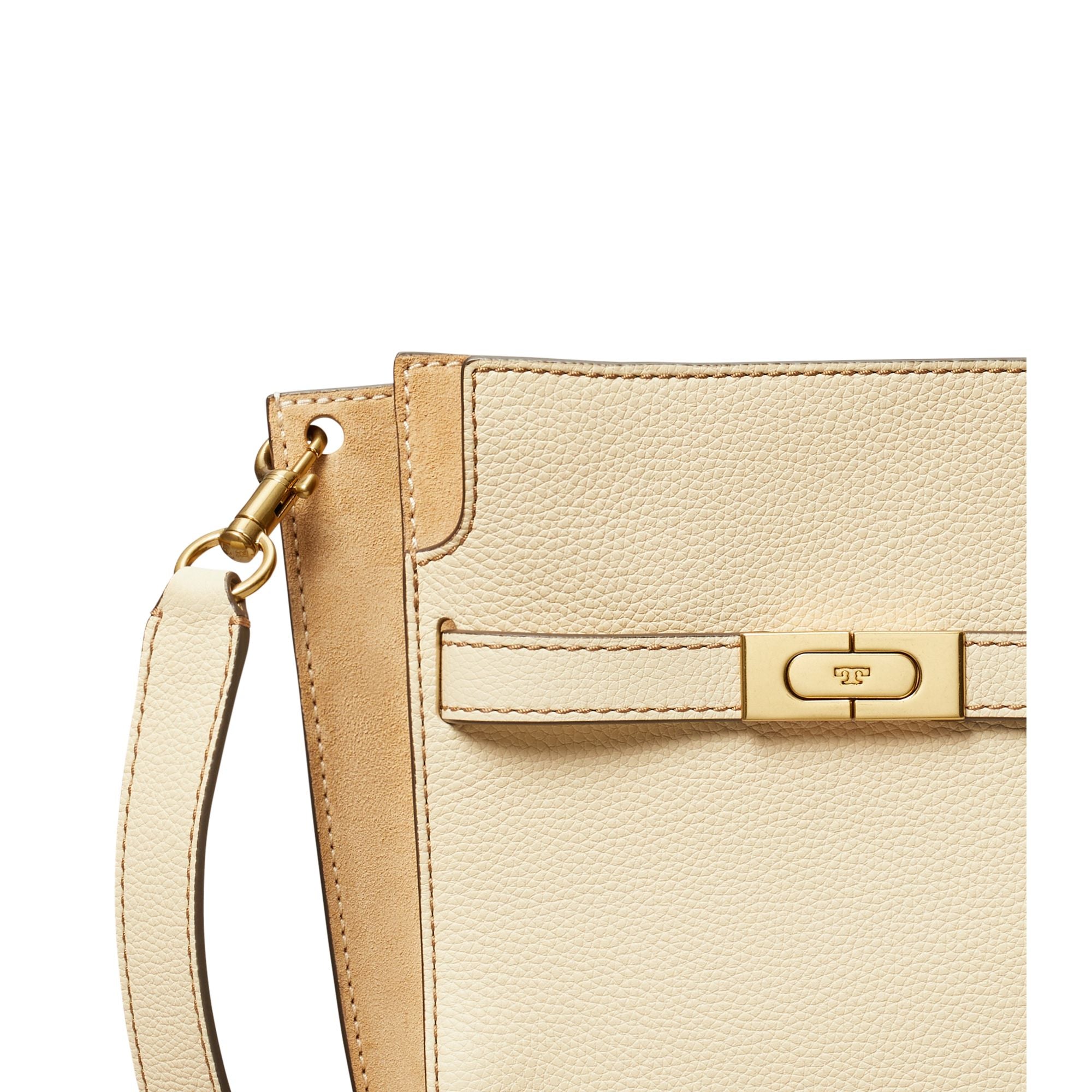 Women Lee Radziwill Pebbled Bucket Bag - New Moon