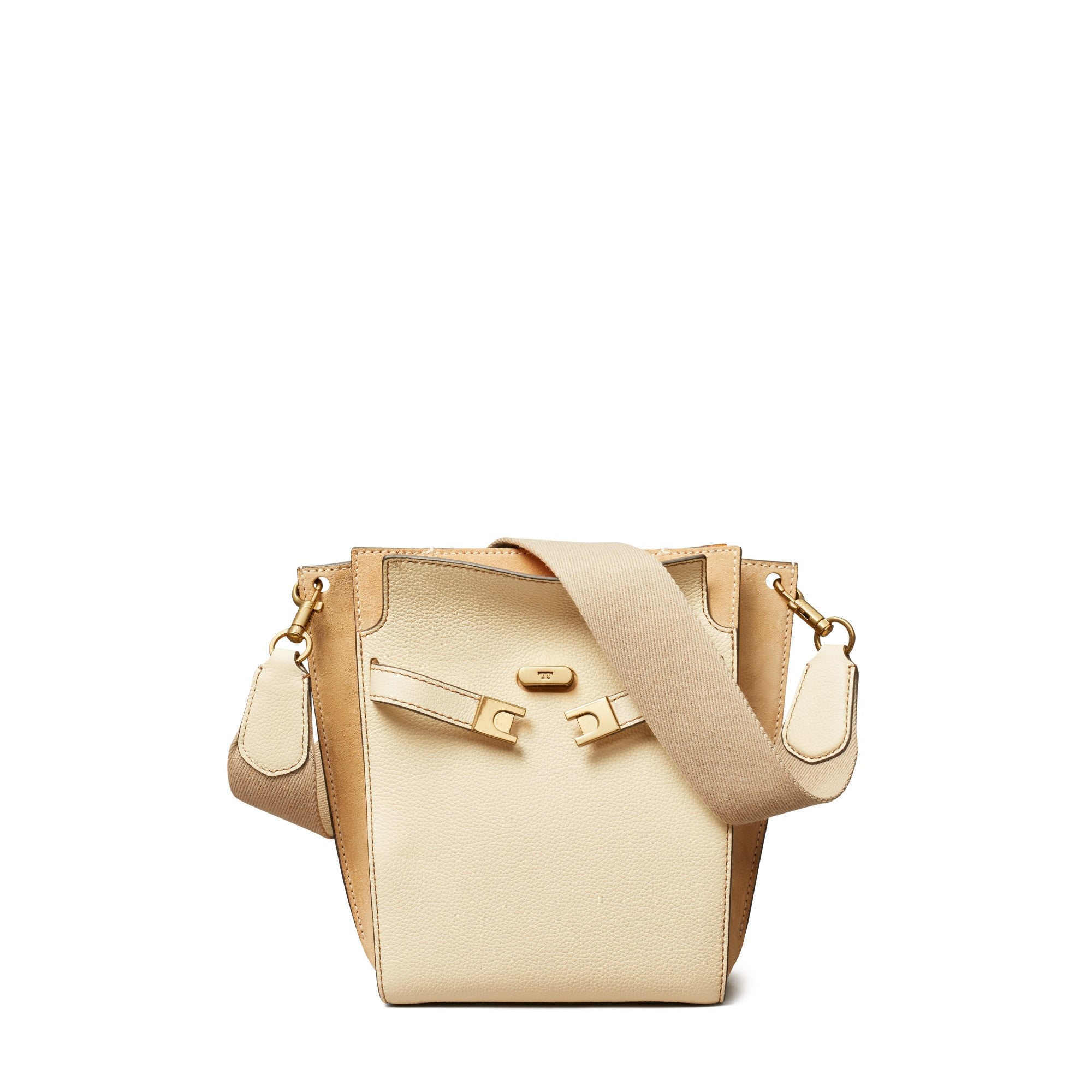 Women Lee Radziwill Pebbled Bucket Bag - New Moon