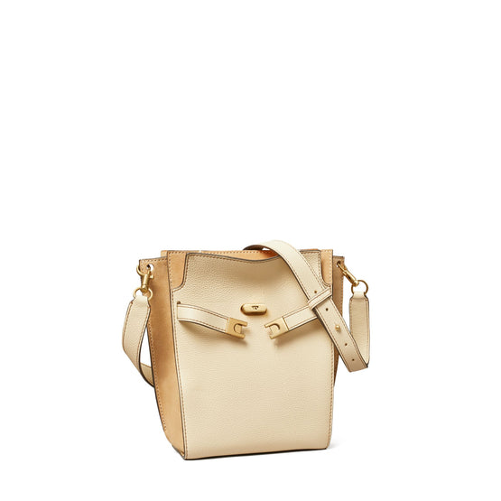 Women Lee Radziwill Pebbled Bucket Bag - New Moon