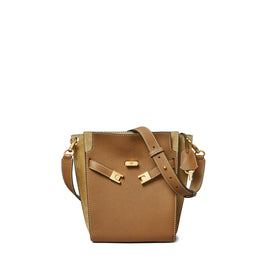 Women Lee Radziwill Pebbled Bucket Bag - Tiger'S Eye