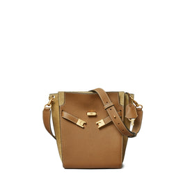 Women Lee Radziwill Pebbled Bucket Bag - Tiger'S Eye