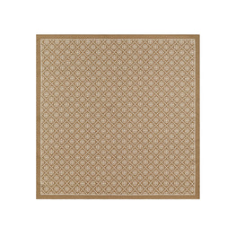 Women T Monogram Double-Sided Silk Square - Natural Khaki