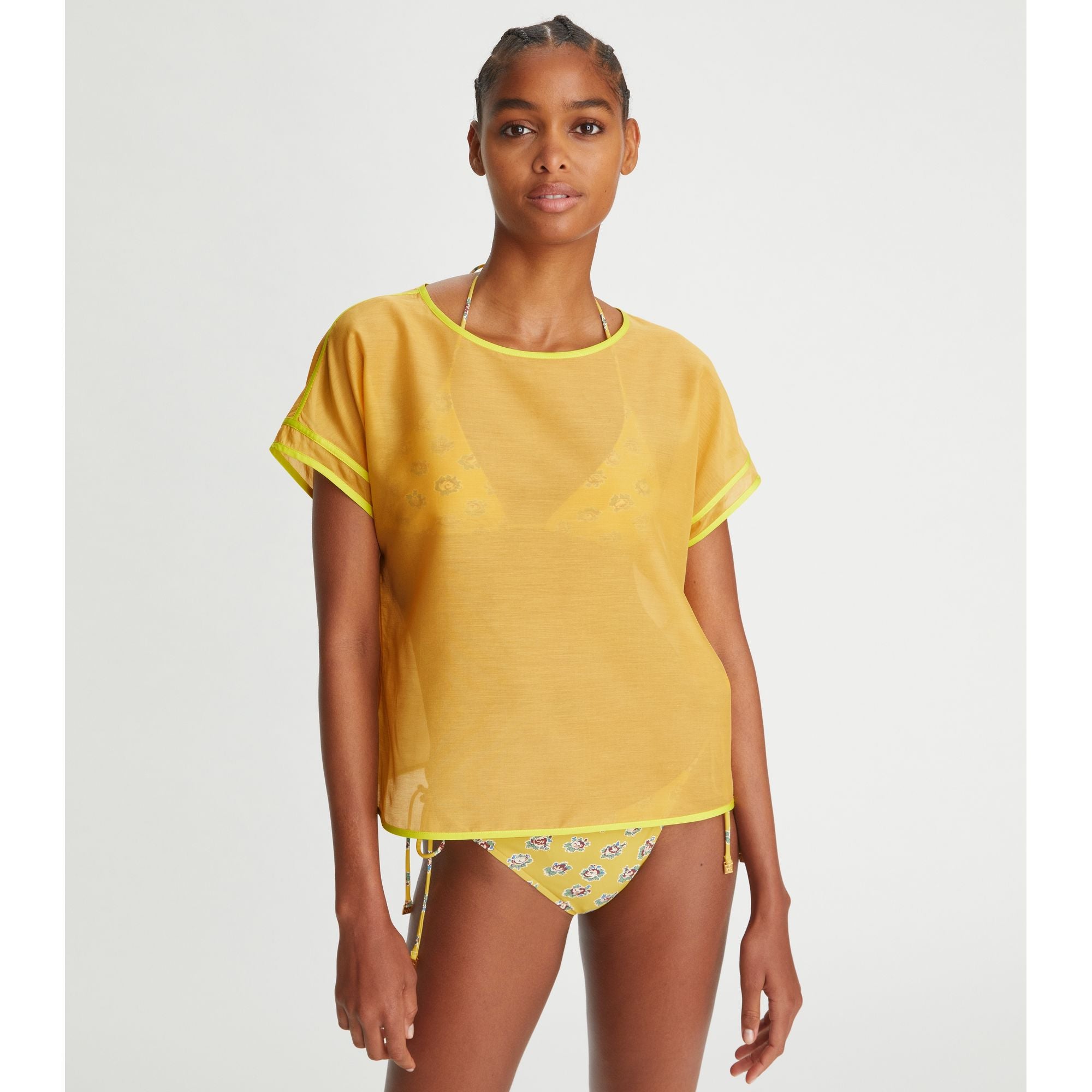 Women Color Block Top - Sherbert