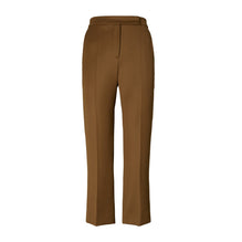 Women Wool Twill Trouser - Mocha Chip