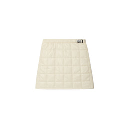 Women Quilted Mini Skirt - New Ivory / New Ivory