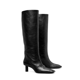 Women 55Mm Tubo Knee Boot - Perfect Black / Perfect Black