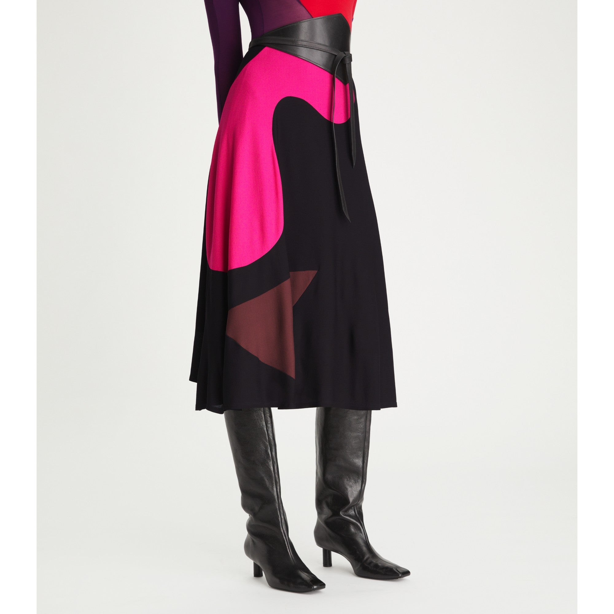 Women 55Mm Tubo Knee Boot - Perfect Black / Perfect Black