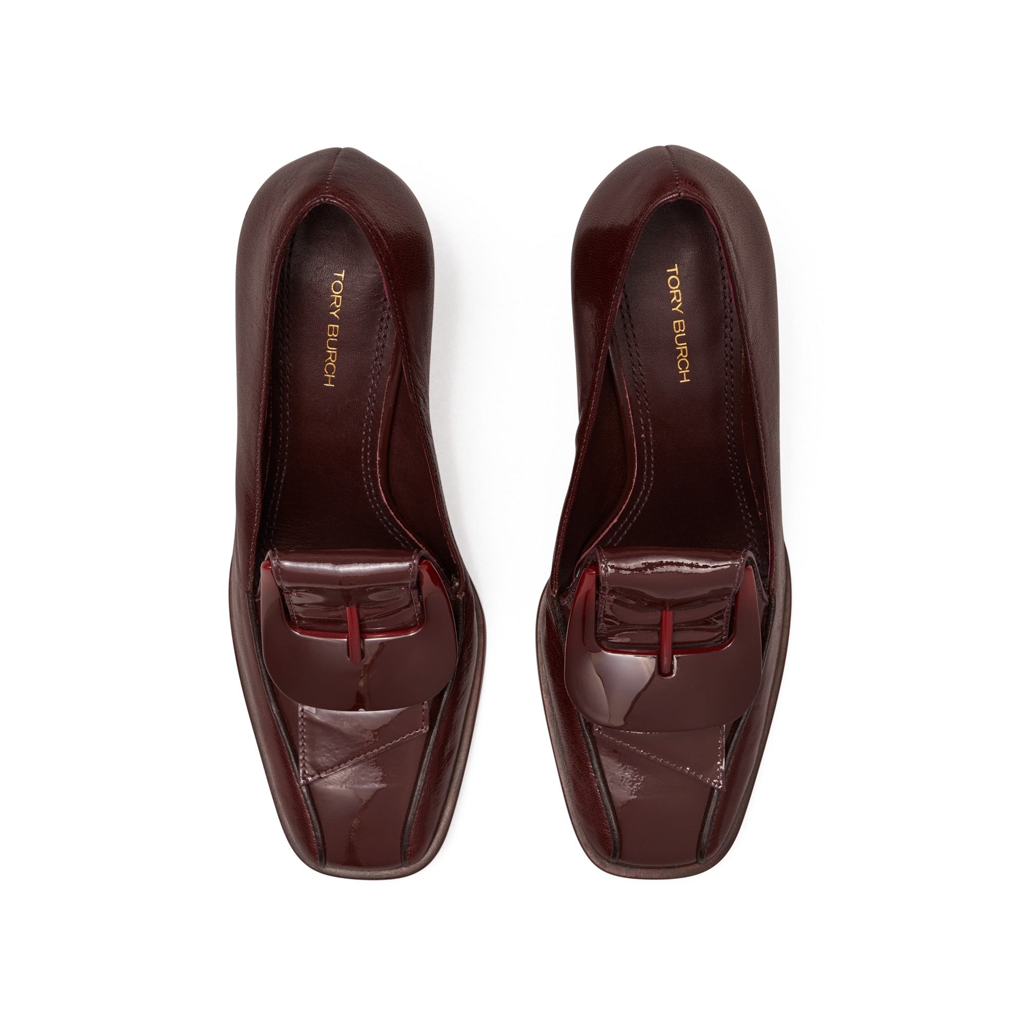Women Banana Heel Loafer 80Mm - Plum/ Coco/ Plum