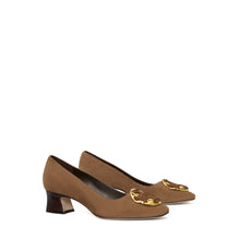 Women Woven Double T Pump 45Mm - Sughero Castoro / Almond Flour